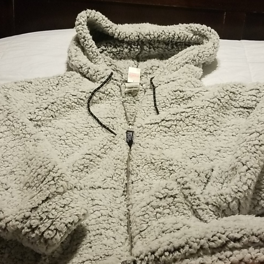 VS Pink Teddy Bear Full Zip